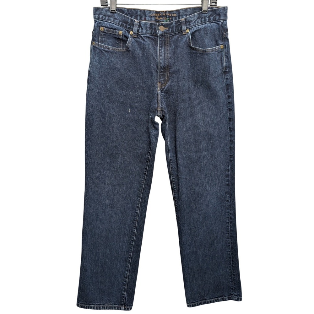 Lauren Ralph‎ Lauren Jeans Women 12 Blue Classic Straight Dark Wash Indigo
